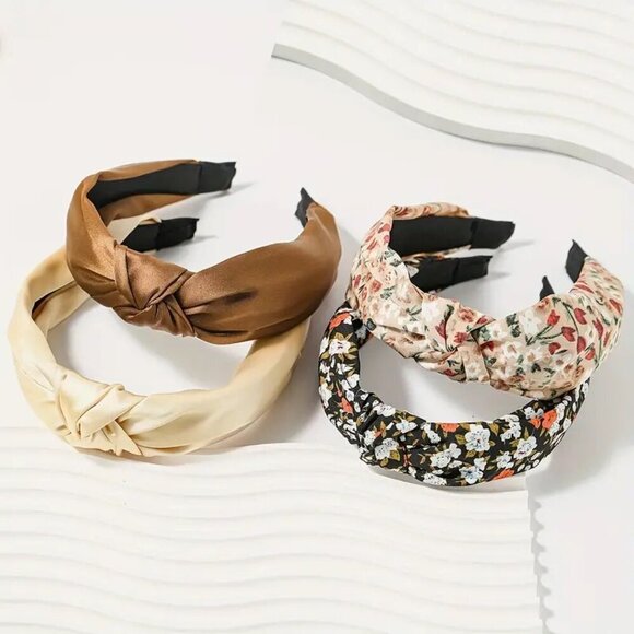 4pcs/set Wide Brimmed Knotted Head Band - Picture 6 of 7